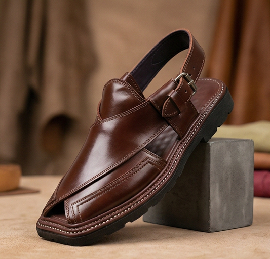 The Explorer Kaptaan Chappal — Handcrafted Charsadda Leather