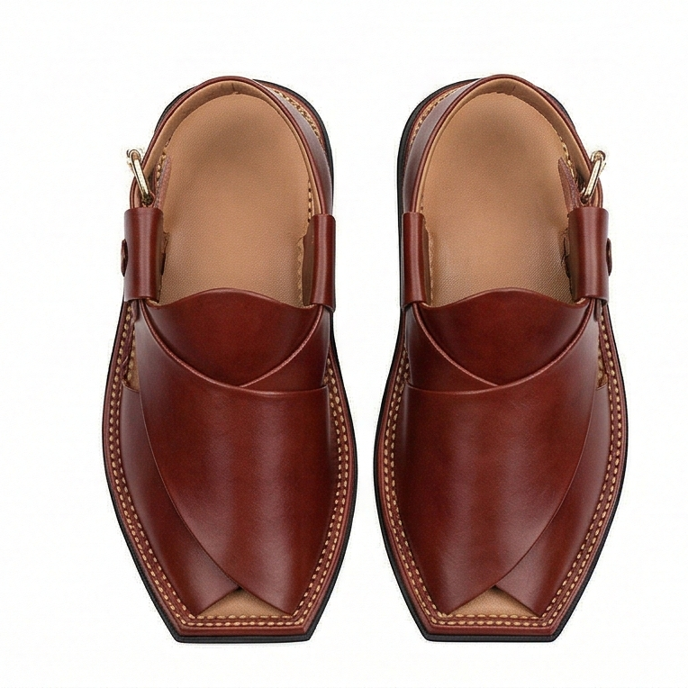 Heritage Kaptaan Chappal β Broad Square Toe Double Sole
