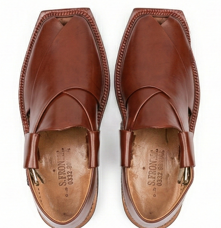 Premium Men’s Leather Chappal – The Executive Heritage Collection