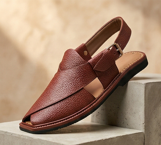 The Heritage Kaptaan — Pebbled Brown Edition