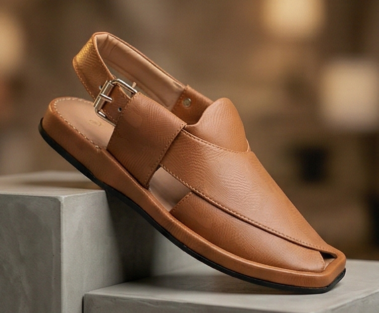 Classic Camel Brown Kaptaan Chappal | Summer Essential