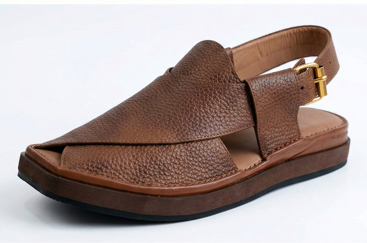 The Modern Classic Kaptaan – Cherry Brown Square Toe
