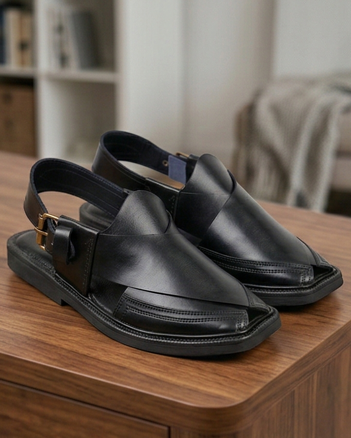 Premium Men’s Leather Chappal – Signature Collection