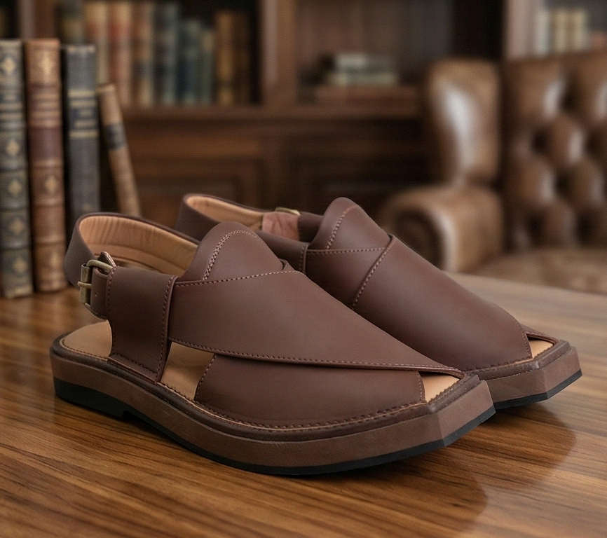 The Signature Kaptaan Chappal – Handcrafted in Charsadda