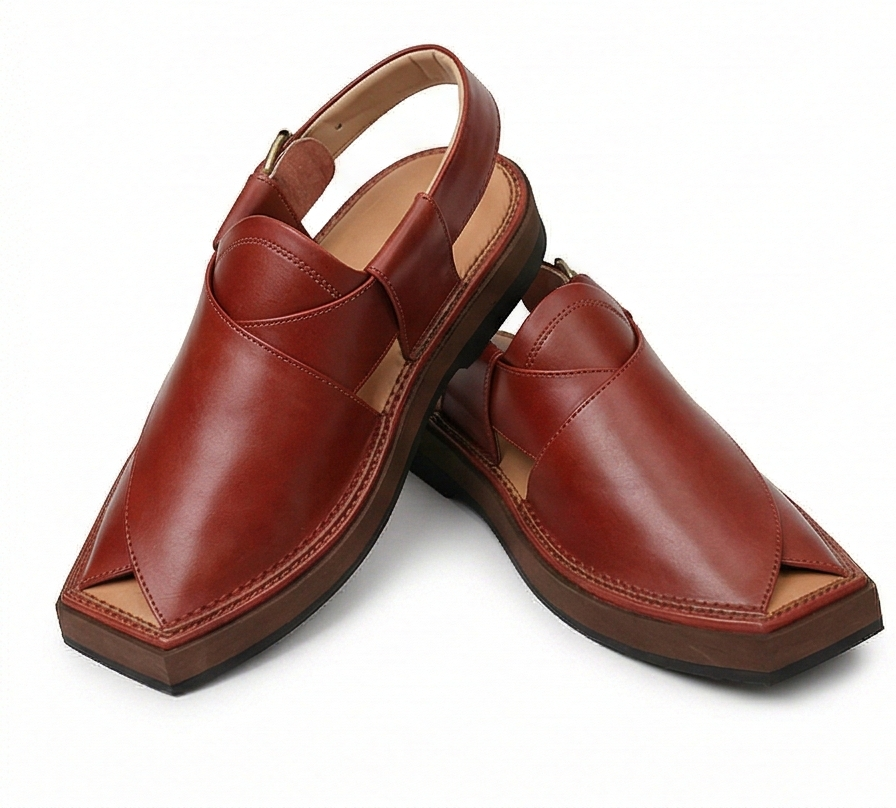Premium Oxblood Kaptaan – Thick Square-Toe Edition