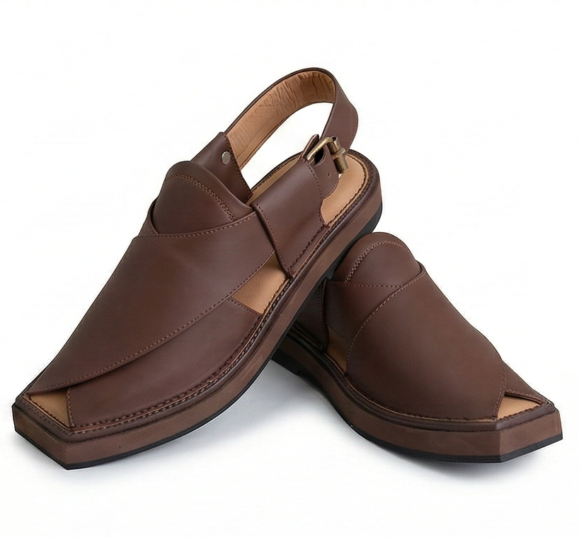 The Signature Kaptaan Chappal – Handcrafted in Charsadda