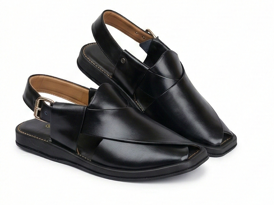 Classic Black Kaptaan — Smooth Leather Edition