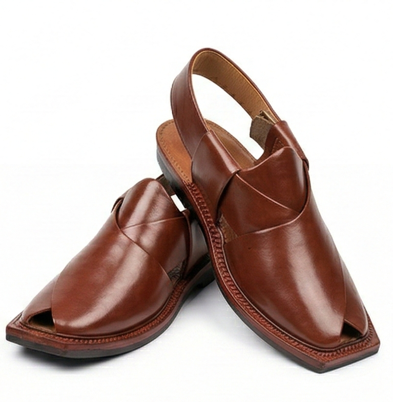 Premium Men’s Leather Chappal – The Executive Heritage Collection