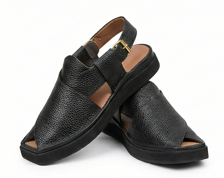 The Bold Platform Kaptaan | Pebble-Grain Black Leather