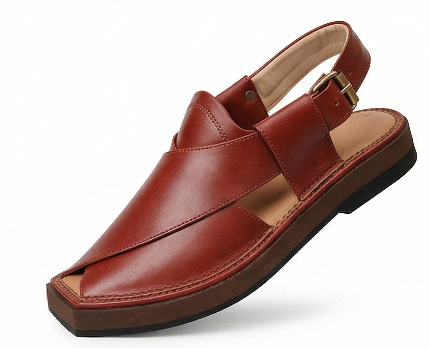 Premium Oxblood Kaptaan – Thick Square-Toe Edition
