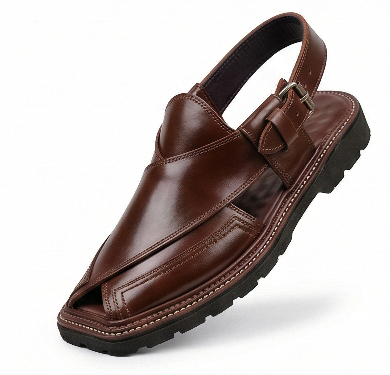 The Explorer Kaptaan Chappal — Handcrafted Charsadda Leather