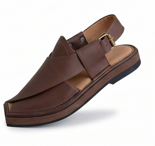The Signature Kaptaan Chappal – Handcrafted in Charsadda