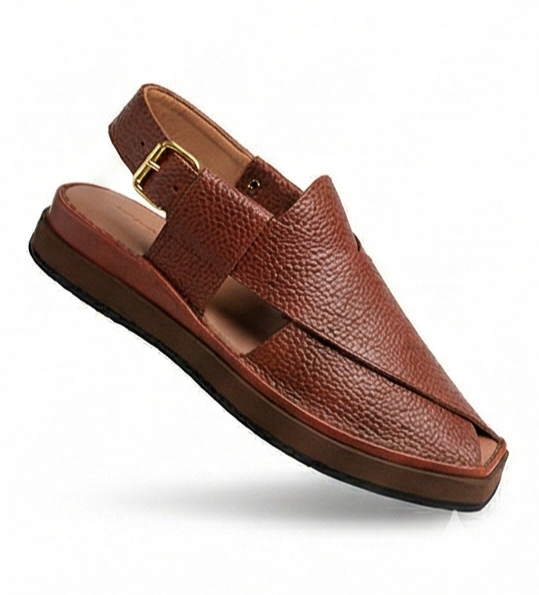 Authentic Charsadda Kaptaan Chappal – Premium Square Toe Leather