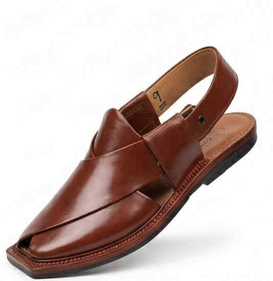 Premium Men’s Leather Chappal – The Executive Heritage Collection